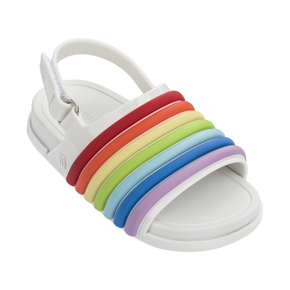 Mini Melissa Other - Mini Melissa beach slide sandal with rainbow vamp size 6
